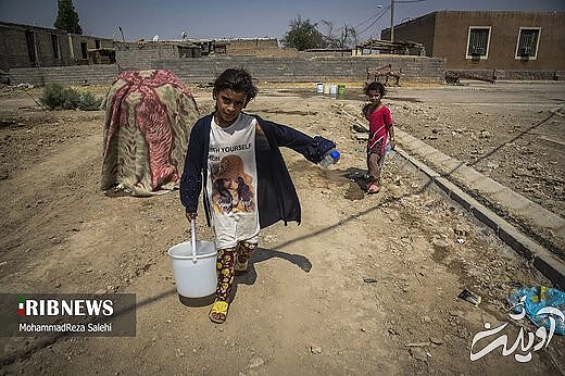 آبرسانی تانکرهای ارتش به روستاهای دشت آزادگان اهواز